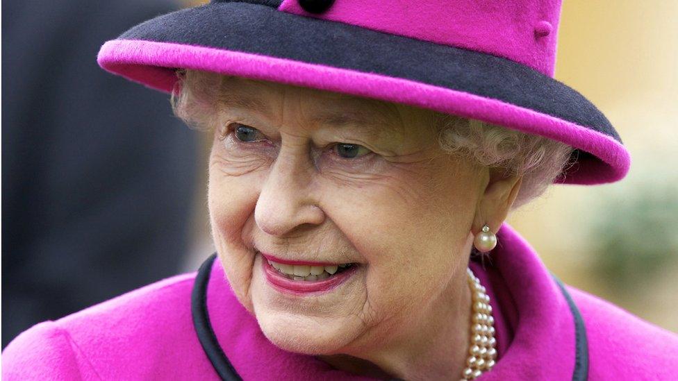 Queen Elizabeth II visits Sherborne Abbey as part of her Diamond Jubilee tour, in Sherborne, Dorset, Britain, 01 May 2012