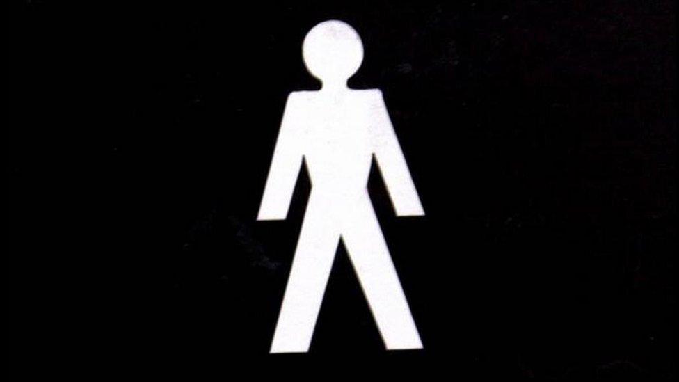 Male toilet sign