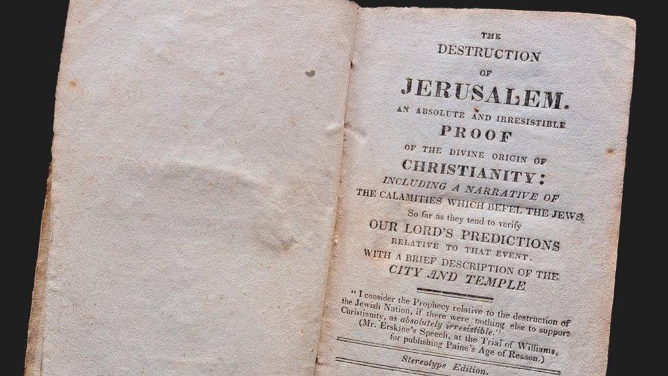 Thomas Guille's copy of The Destruction of Jerusalem