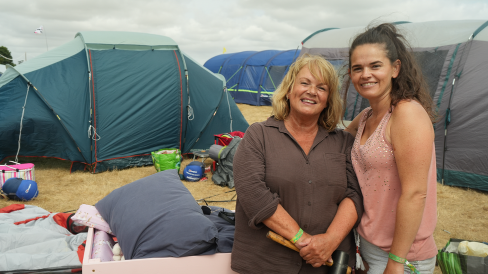 Lynne Mcintosh and Lauren Stratford at Latitude