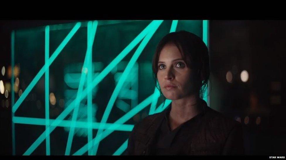 Felicity Jones plays Jyn Erso