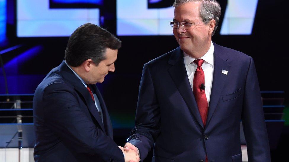 Jeb Bush and Ted Cruz