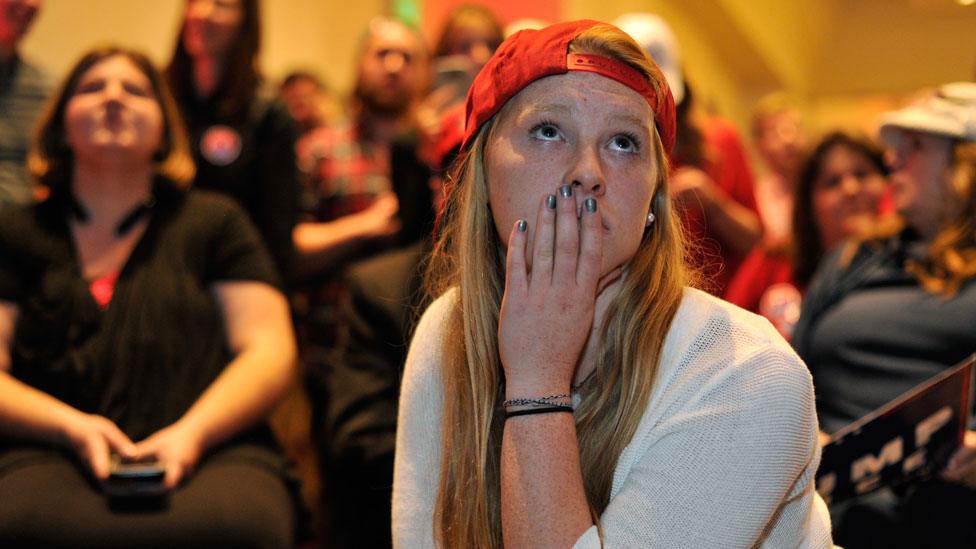 Trump supporter in Colorado on election night in 2016