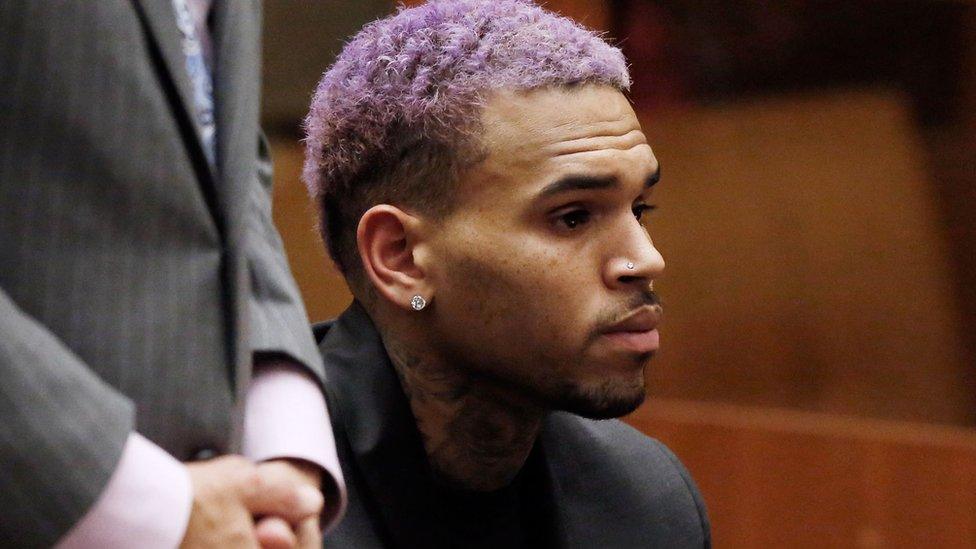 Singer Chris Brown appears in court in Los Angeles