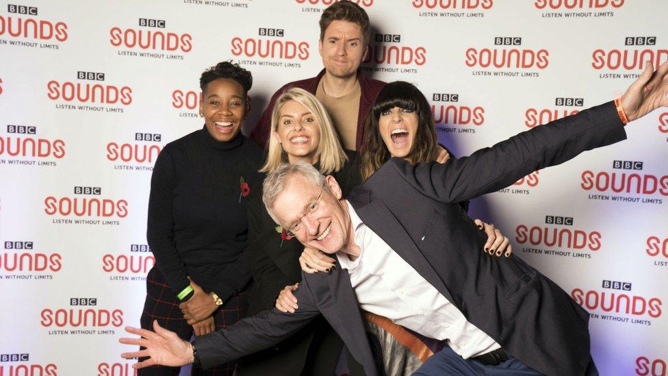 Jeremy Vine, Mollie King, Dotty, Greg James and Claudia Winkleman