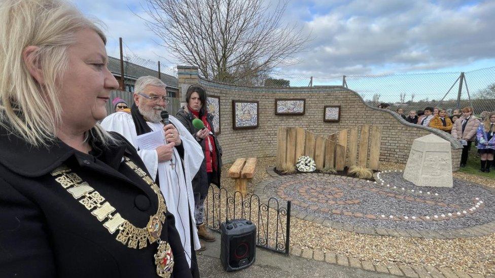 Flood memorial event in Felixstowe