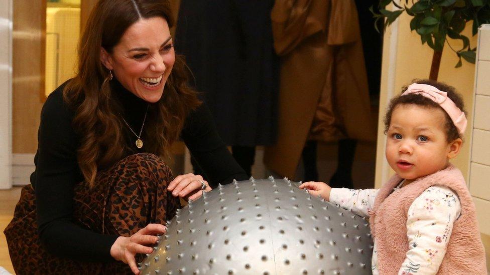 The Duchess of Cambridge leaves Caerau Children's Centre in Cardiff