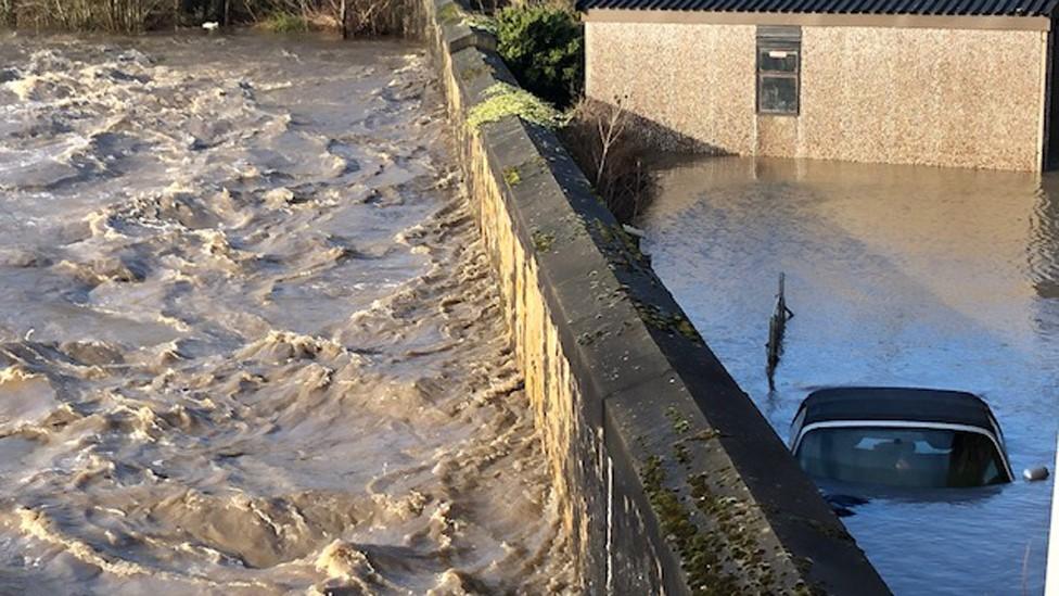 House at Peel Brow, Ramsbottom, and River Irwell