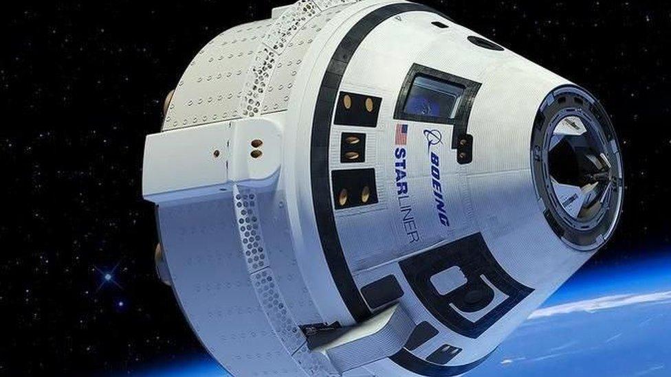 Boeing Starliner spacecraft capsule.