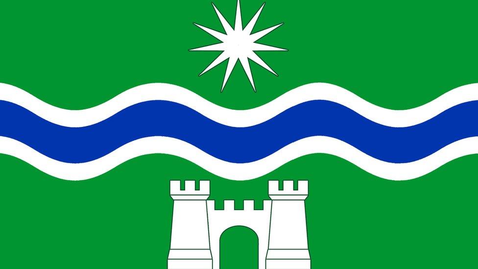 Denny and Dunipace's town flag