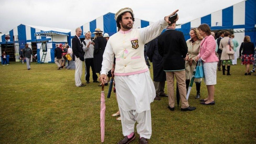 Spectator at Henley regatta