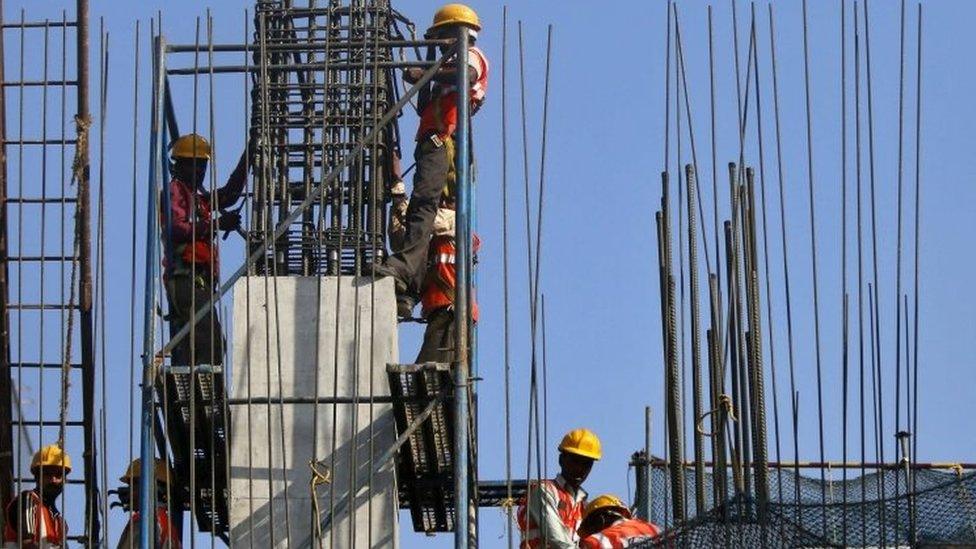 A construction site in Mumbai, India. File photo