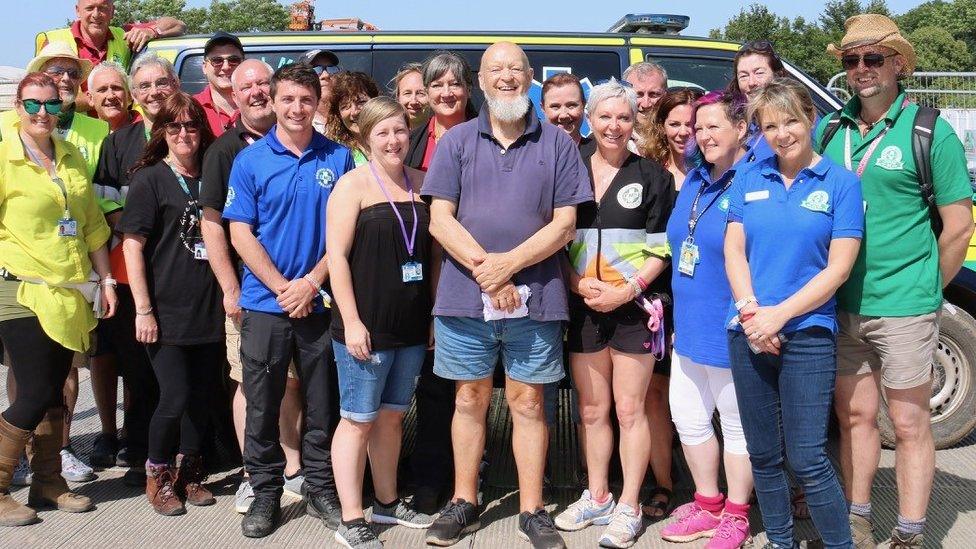 Glastonbury Festival medical volunteers