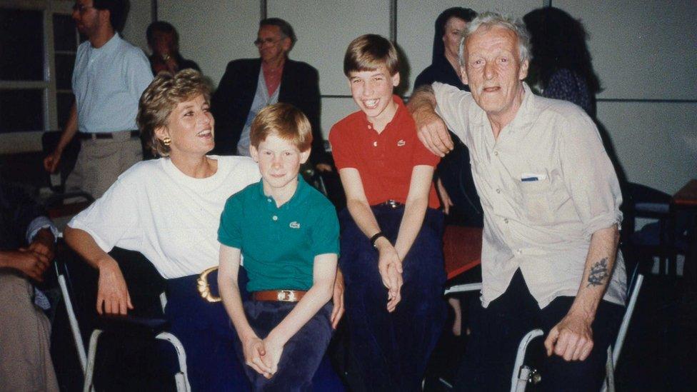 Prince William visits The Passage with his brother and mother