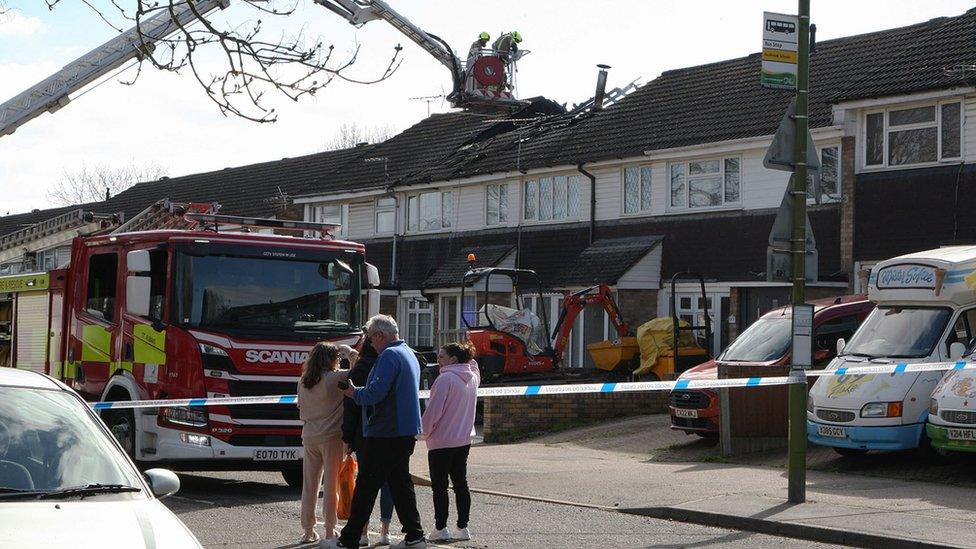 House fire in Grove Hill, Hemel Hempstead