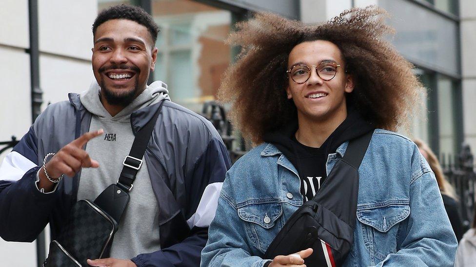 Jordan Banjo and Perri Kiely