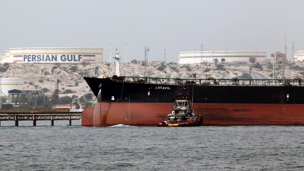 Iranian tanker, Kharg Island, 12 Mar 17