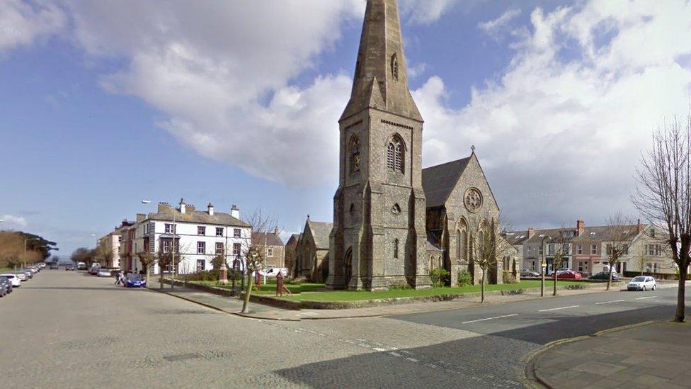 Silloth town lies on the west coast of Cumbria