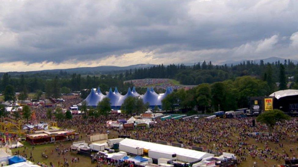 T in the Park site