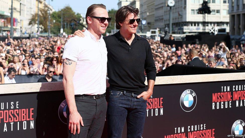 Simon Peg and Tom Cruise