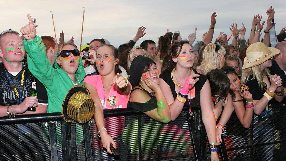 People enjoying music at Creamfields