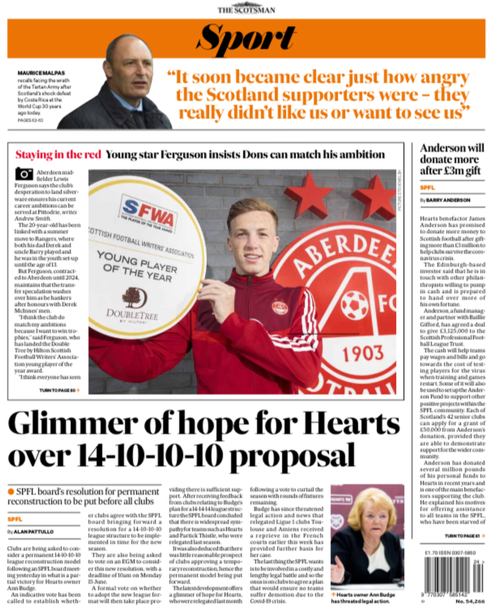 The back page of the Courier on 110620