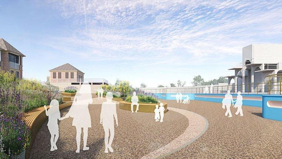 Artist's impression of the Grange Lido site