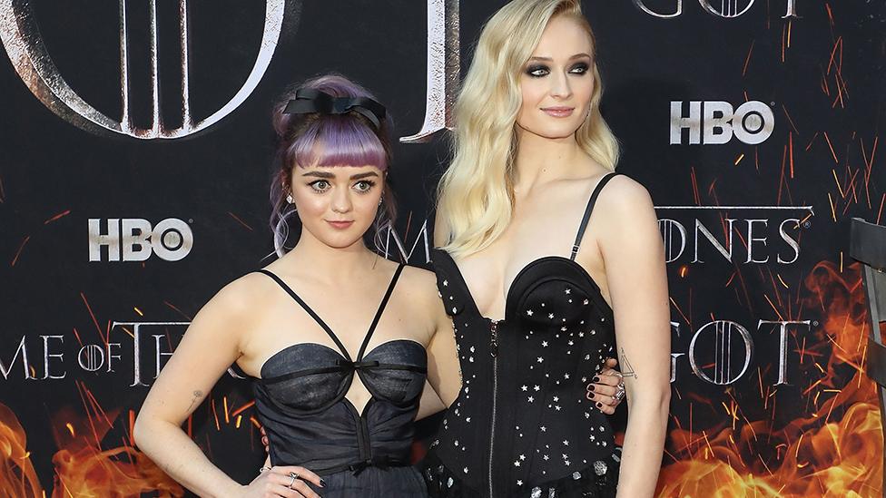 Maisie Williams and Sophie Turner