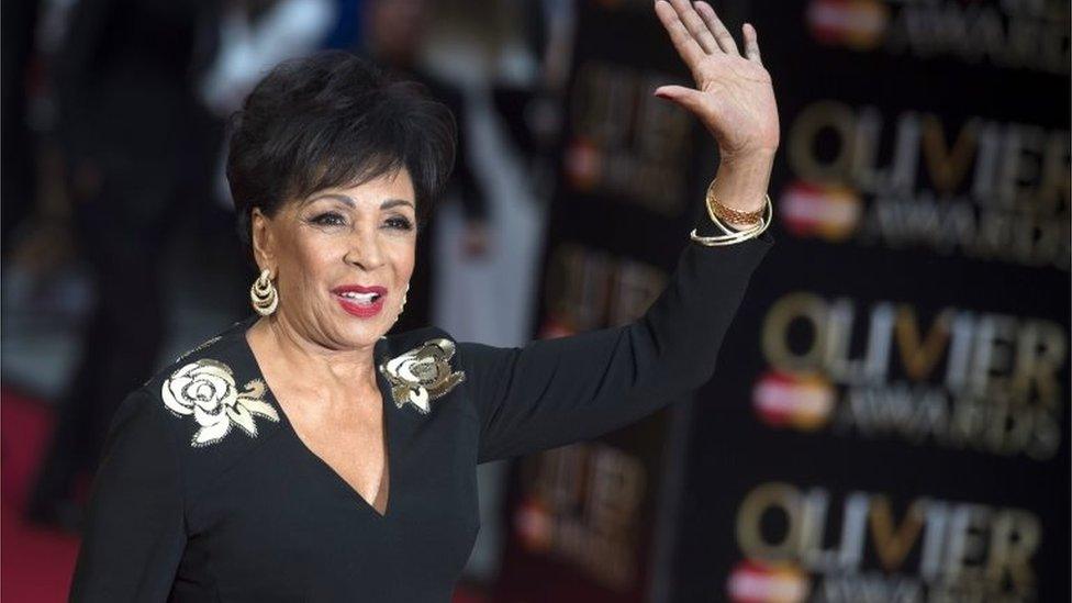 A file picture dated 03 April 2016 shows British singer Dame Shirley Bassey arriving for the 40th annual Olivier Awards at The Royal Opera House in Central London, Britain.