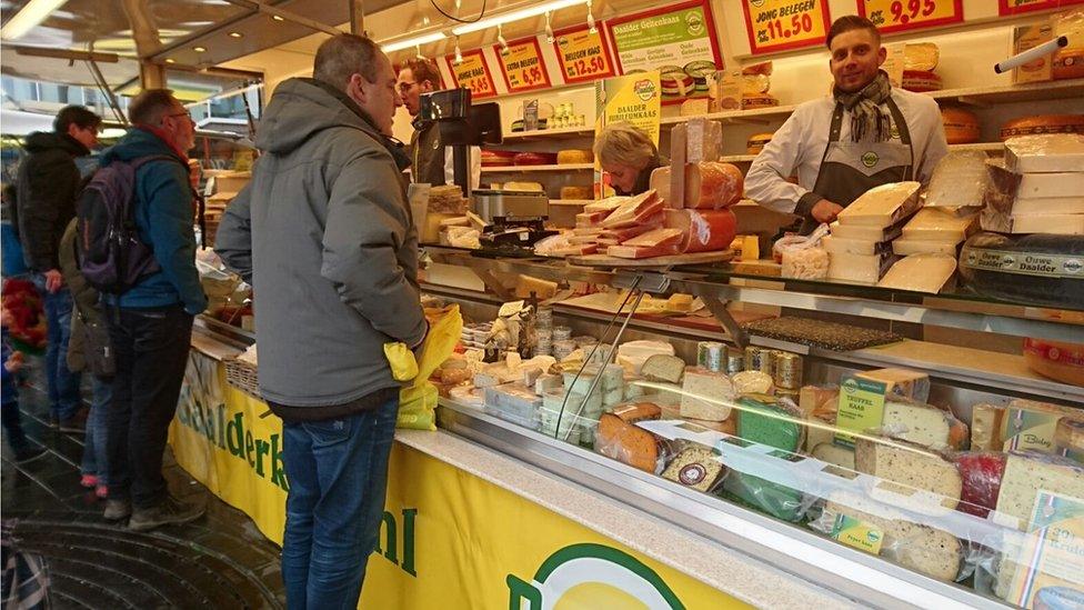 Cheese stall in Almere