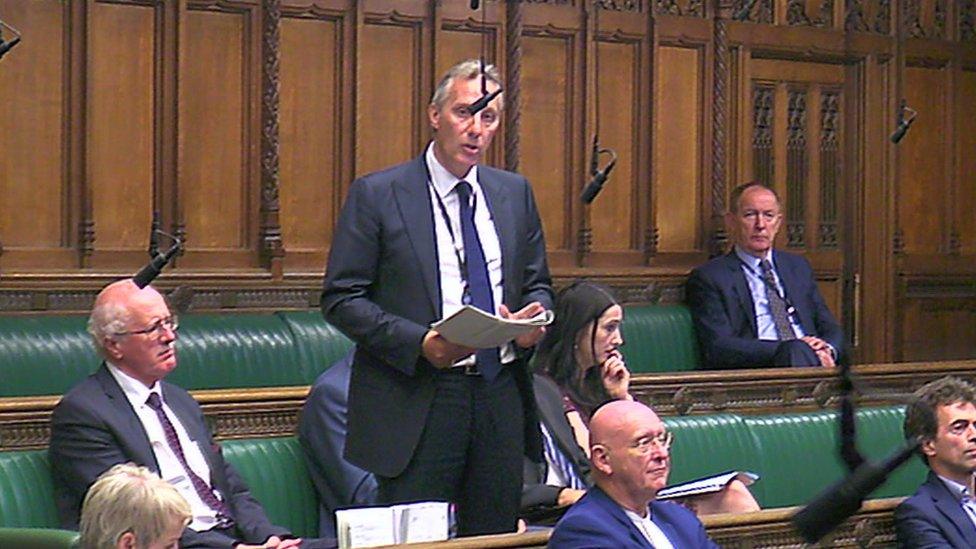 Ian Paisley in the House Commons