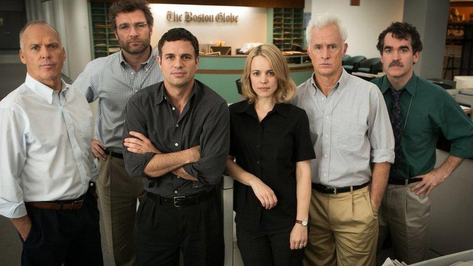 Cast of film 'SPotlight' - January 2016