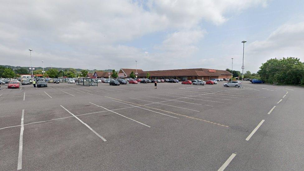 Sainsbury's car park in Farlington