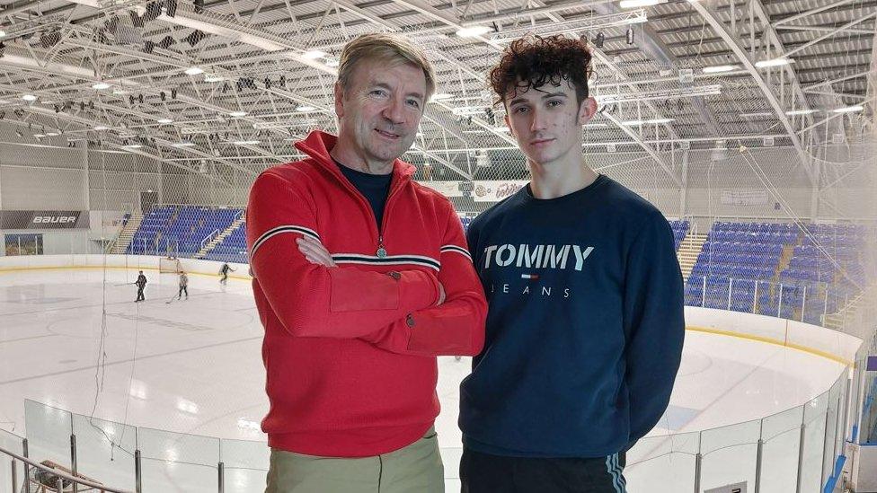 Christopher Dean with talented ice dancer Billy Wilson French