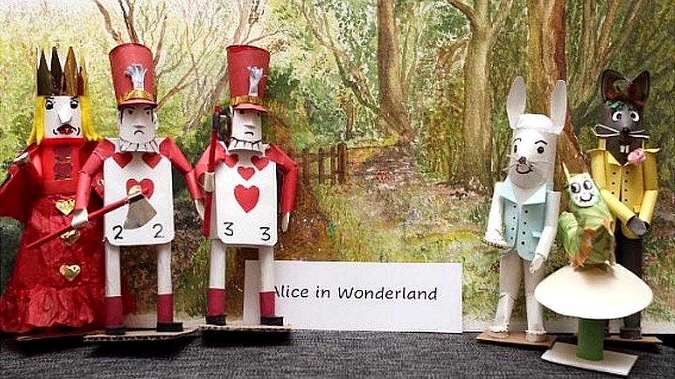 John Wheeler's Alice in Wonderland figures