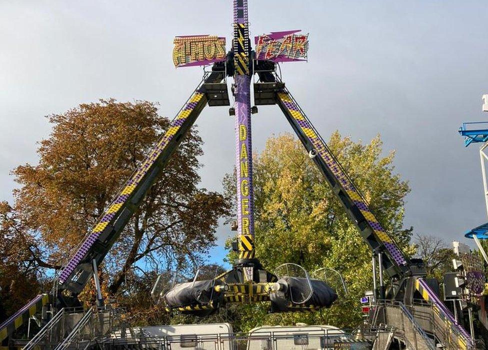 Setting up of Loughborough Fair