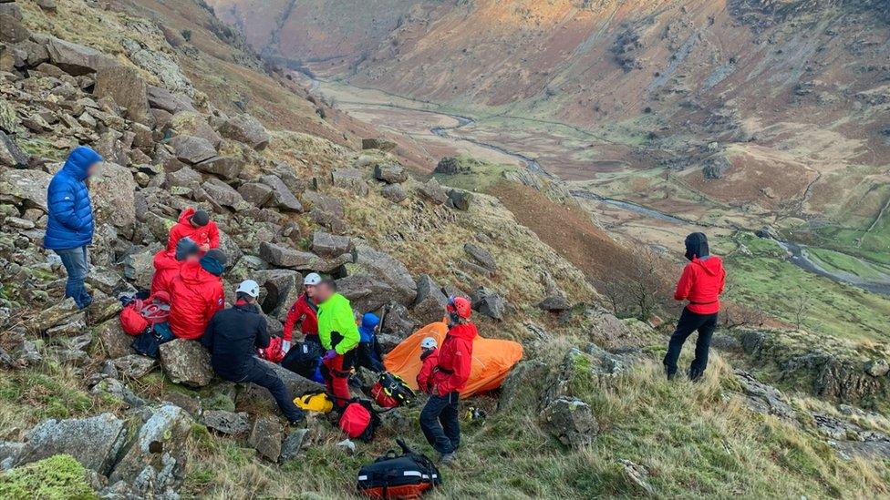 Rescue by Keswick Mountain Rescue Team