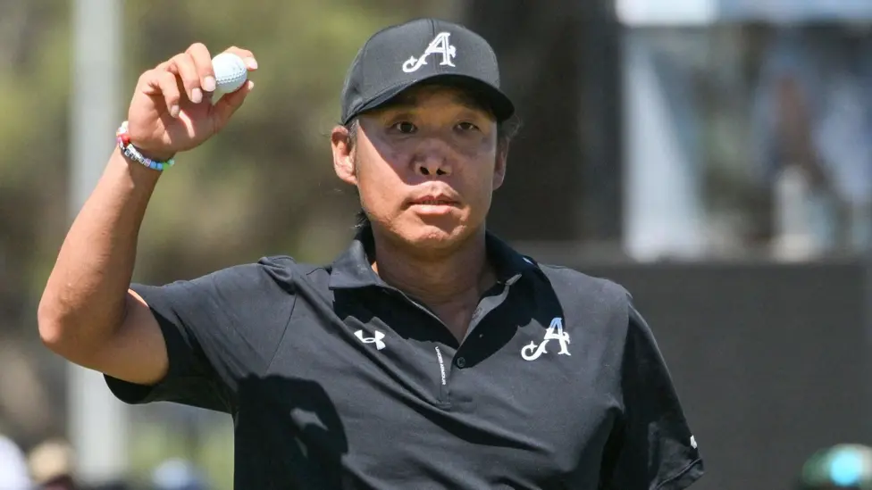 American Anthony Kim on the way to victory at the LIV Golf event in Adelaide