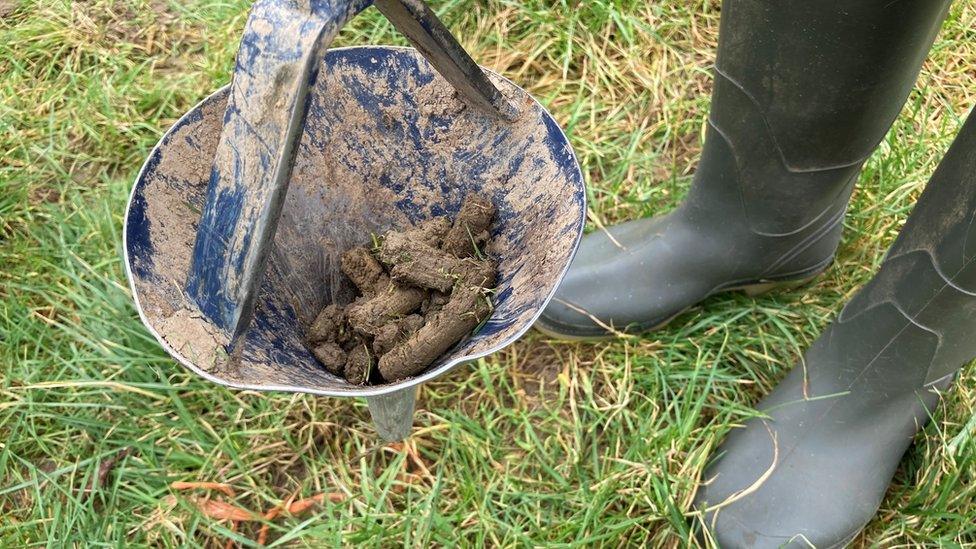 Soil sample funnel