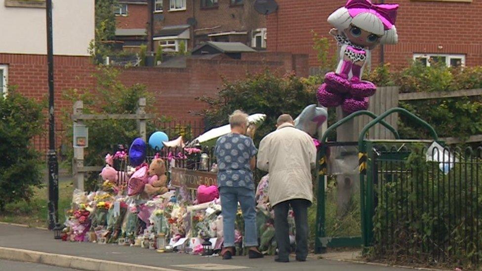 Residents leaving tributes