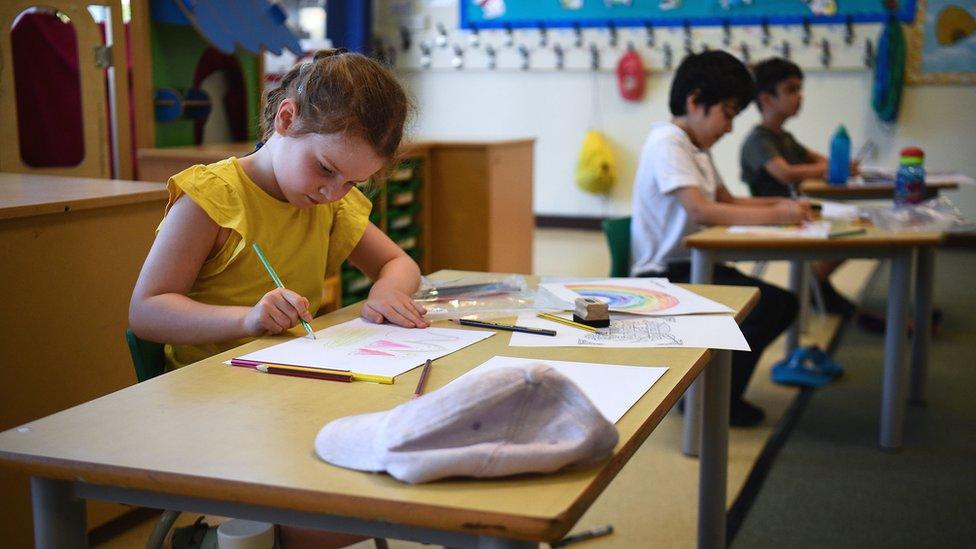 Pupils back at school