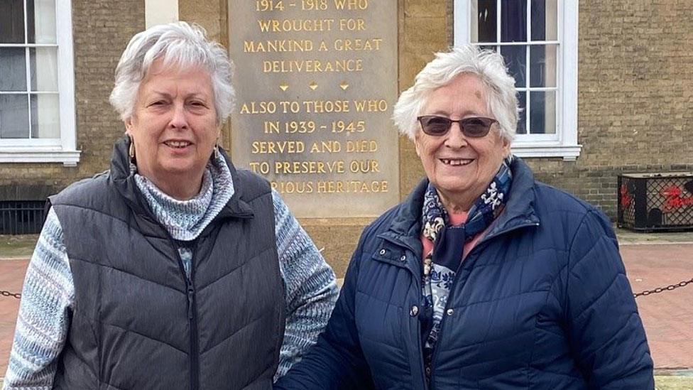 Carol Gibbins and Phyllis Brooks