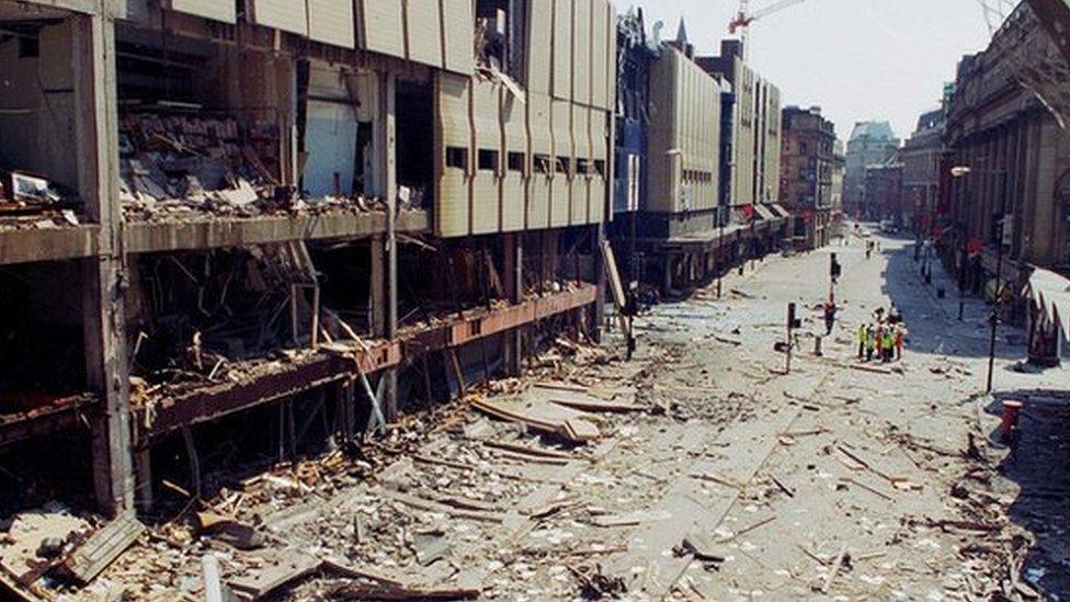 Aftermath of the Manchester bomb