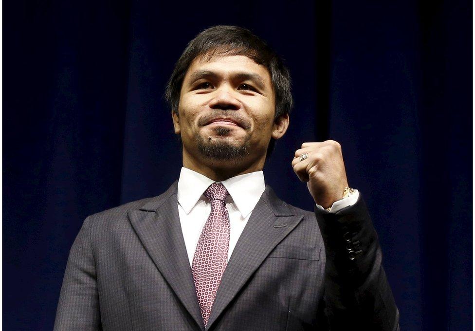 Philippine boxer Manny Pacquiao to run for senate - BBC News