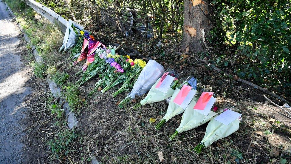 Floral tributes