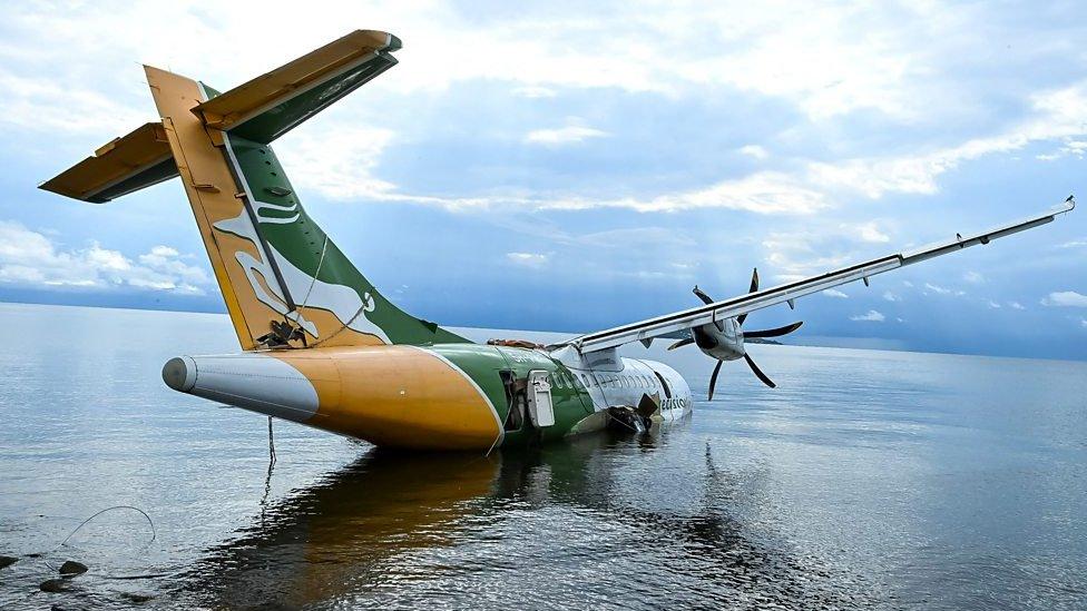 Remains of passenger plane that crashed in Lake Victoria