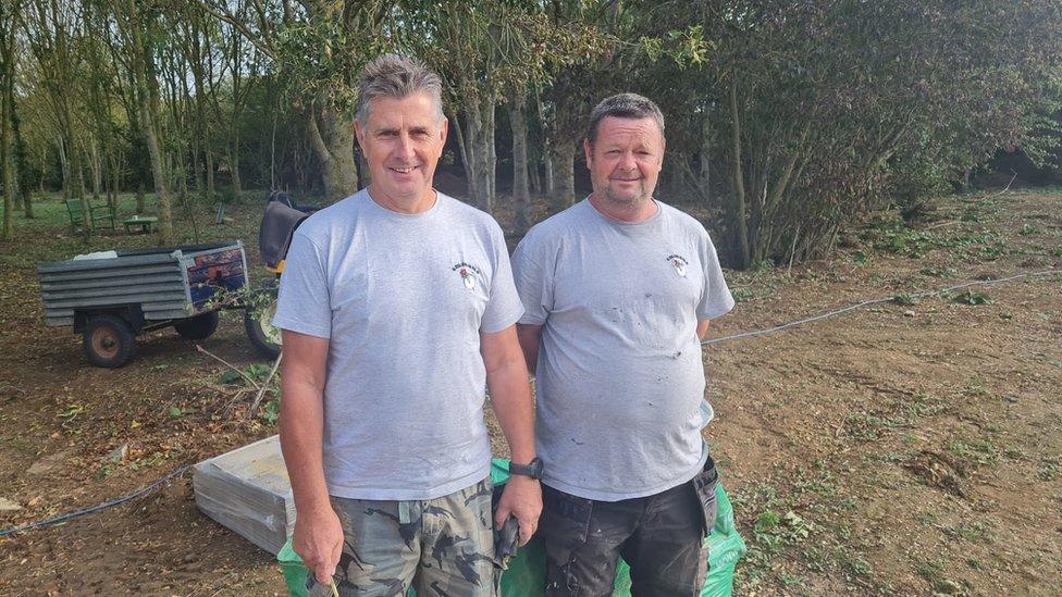 John Baker, and Shaun, at Emmaus Cambridge