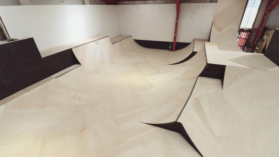 Ramps skatepark being built in its new facility