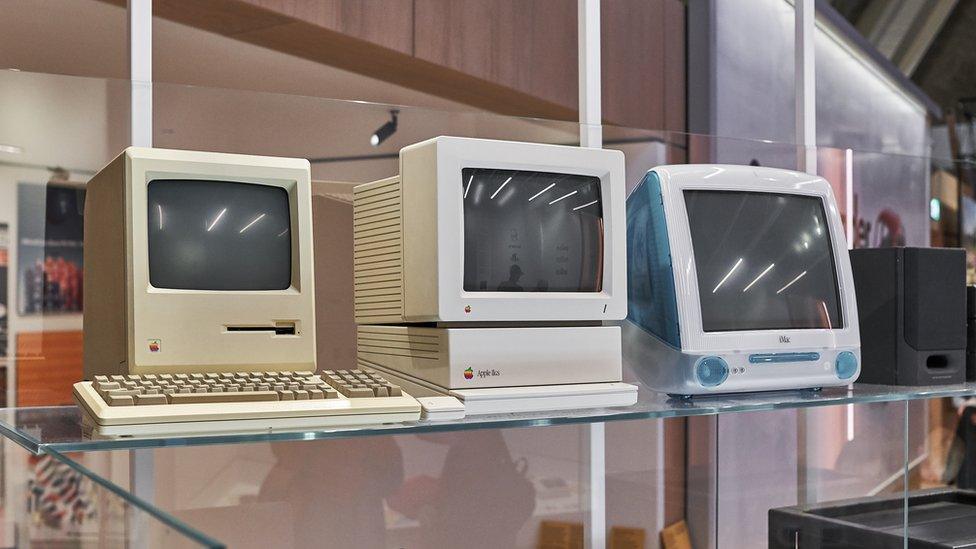 Macs on display at the Design Museum in London