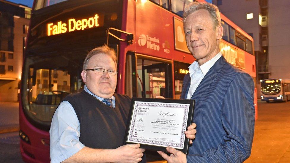 Paul received a special certificate from Paul Smith, from National Campaign for Courtesy